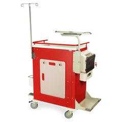 M-Series Tall Emergency Crash Cart with MD30-EMG Package, Standard Width, Six Drawers, Breakaway Lock