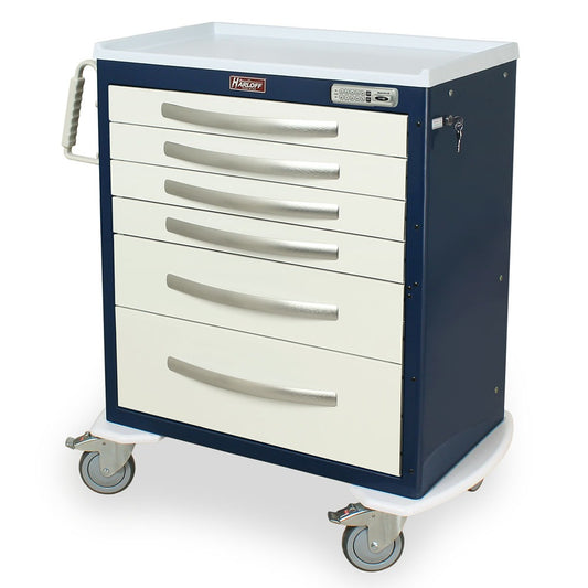 A-Series Lightweight E-Lock Anesthesia Cart, Medium Height, Standard Width